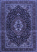 Medallion Blue Traditional Rug, tr14blu