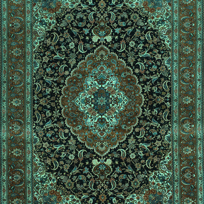 Medallion Turquoise Traditional Rug, tr14turq