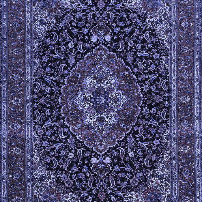 Medallion Blue Traditional Rug, tr14blu