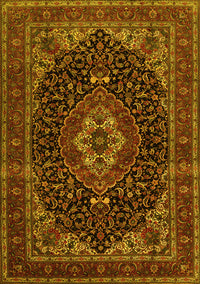 Medallion Yellow Traditional Rug, tr14yw