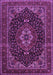 Medallion Purple Traditional Rug, tr14pur