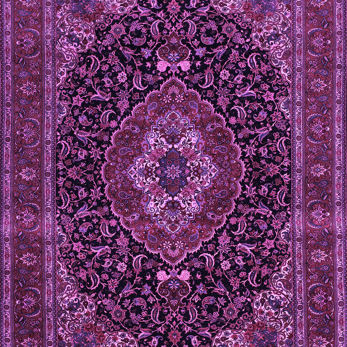 Medallion Purple Traditional Rug, tr14pur