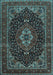 Medallion Light Blue Traditional Rug, tr14lblu