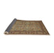 Sideview of Traditional Brown Persian Rug, tr150