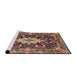 Sideview of Machine Washable Traditional Camel Brown Rug, wshtr1500