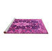 Sideview of Machine Washable Persian Pink Traditional Rug, wshtr1500pnk