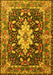 Machine Washable Persian Yellow Traditional Rug, wshtr1500yw