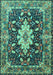 Persian Turquoise Traditional Rug, tr1500turq