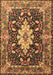 Machine Washable Persian Brown Traditional Rug, wshtr1500brn