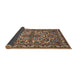 Sideview of Traditional Camel Brown Persian Rug, tr1501