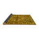 Sideview of Persian Yellow Traditional Rug, tr1501yw