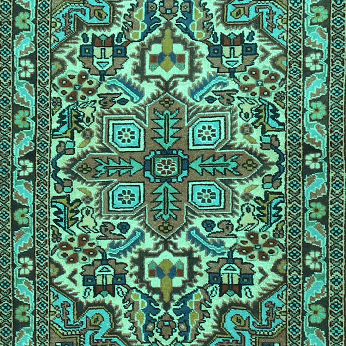 Persian Turquoise Traditional Rug, tr1501turq