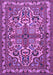 Machine Washable Persian Purple Traditional Area Rugs, wshtr1501pur