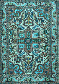 Persian Light Blue Traditional Rug, tr1501lblu