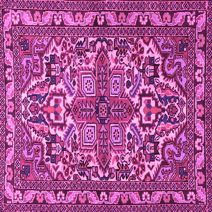 Square Persian Pink Traditional Rug, tr1501pnk