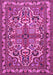 Machine Washable Persian Pink Traditional Rug, wshtr1501pnk