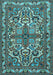 Machine Washable Persian Light Blue Traditional Rug, wshtr1501lblu