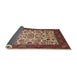 Sideview of Traditional Saffron Red Persian Rug, tr1502