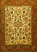 Machine Washable Persian Yellow Traditional Rug, wshtr1502yw