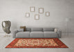 Machine Washable Persian Orange Traditional Area Rugs in a Living Room, wshtr1502org