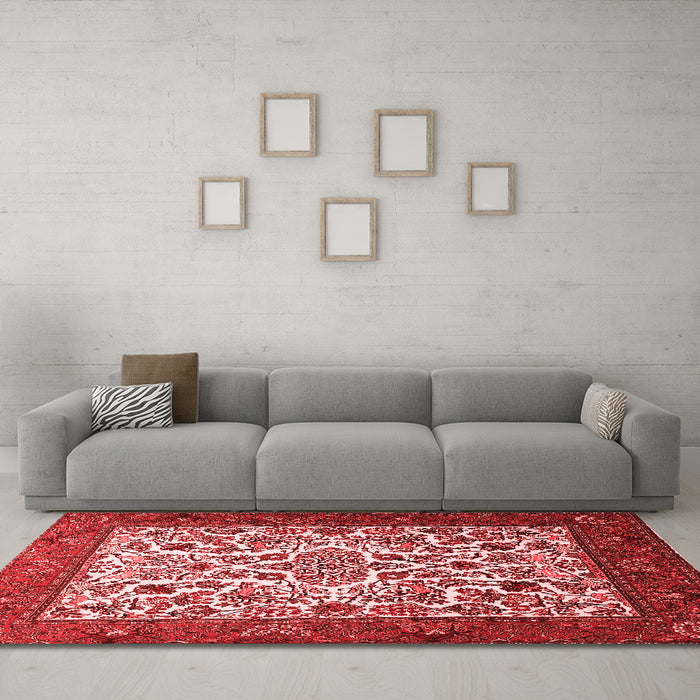 Traditional Red Washable Rugs