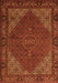 Persian Orange Traditional Rug, tr1503org