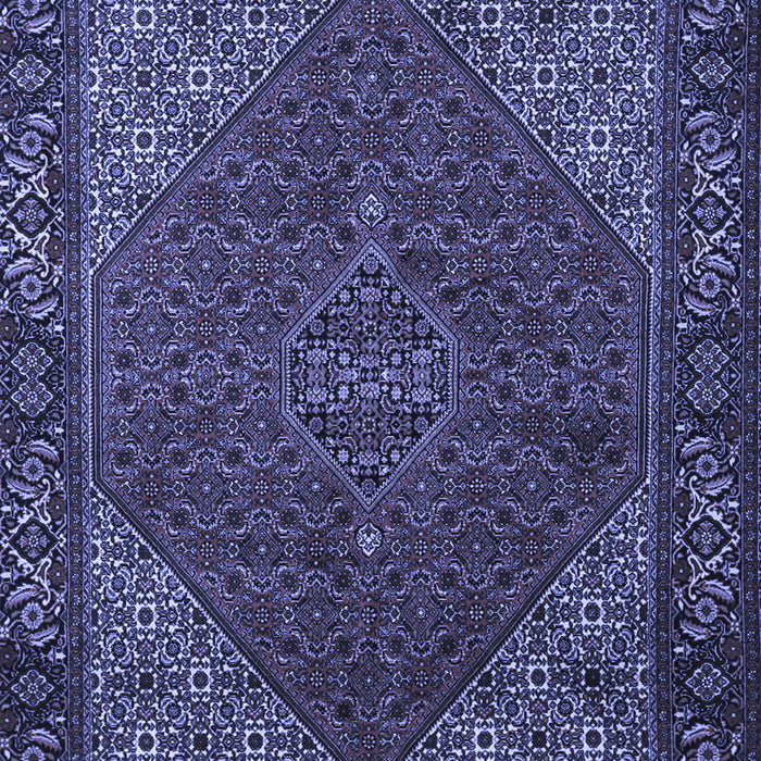 Machine Washable Persian Blue Traditional Rug, wshtr1503blu