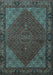 Machine Washable Persian Light Blue Traditional Rug, wshtr1503lblu