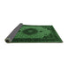 Sideview of Medallion Emerald Green Traditional Rug, tr1504emgrn