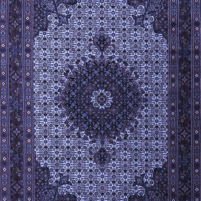 Medallion Blue Traditional Rug, tr1504blu