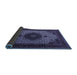 Sideview of Medallion Blue Traditional Rug, tr1504blu