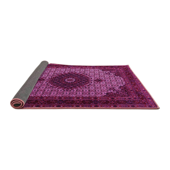 Sideview of Medallion Pink Traditional Rug, tr1504pnk