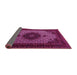 Sideview of Medallion Pink Traditional Rug, tr1504pnk