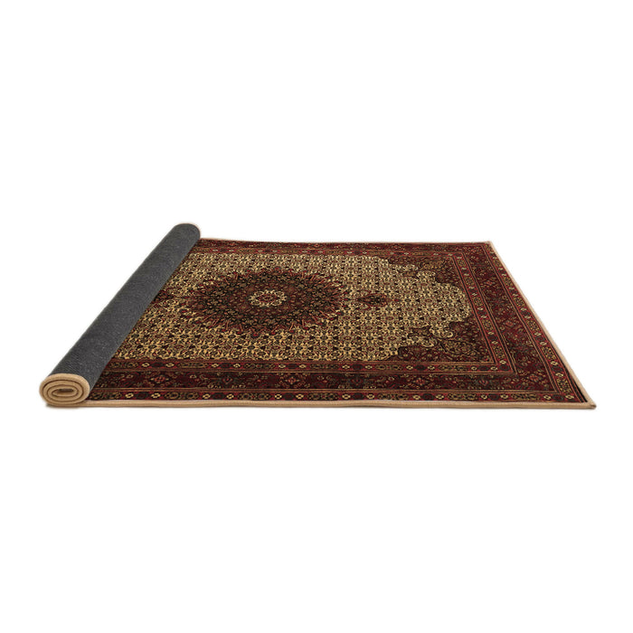Sideview of Medallion Brown Traditional Rug, tr1504brn