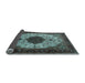 Sideview of Medallion Light Blue Traditional Rug, tr1505lblu