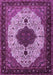 Medallion Purple Traditional Rug, tr1505pur