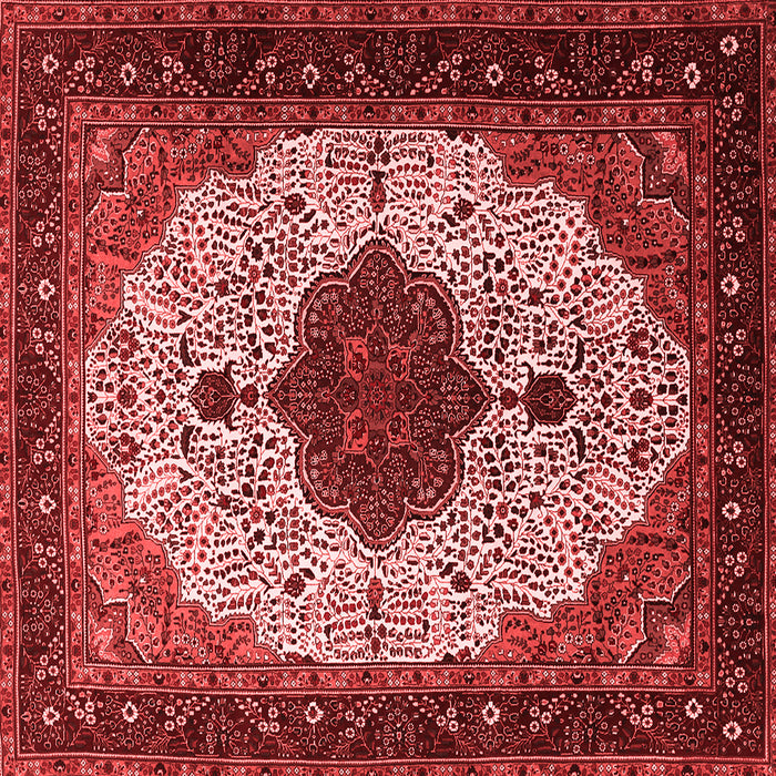 Medallion Red Traditional Rug, tr1505red