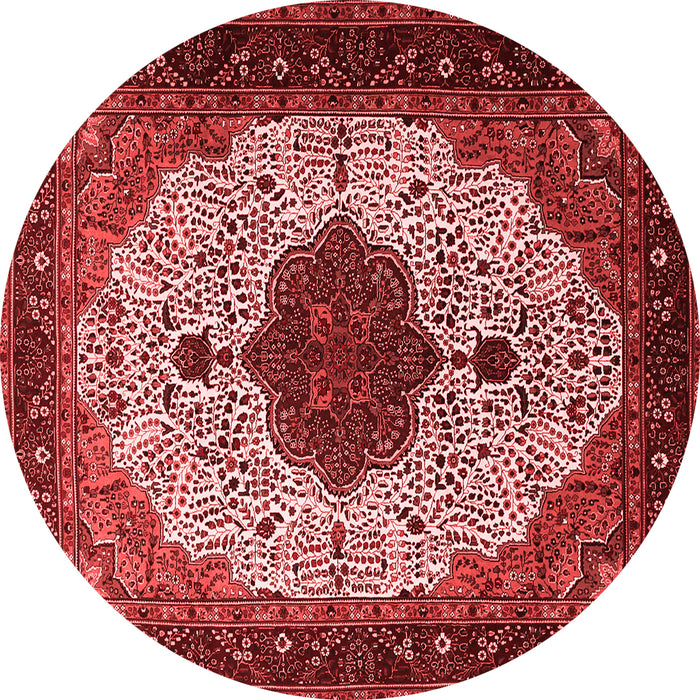 Medallion Red Traditional Rug, tr1505red