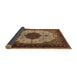 Sideview of Medallion Brown Traditional Rug, tr1505brn