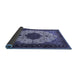 Sideview of Medallion Blue Traditional Rug, tr1505blu