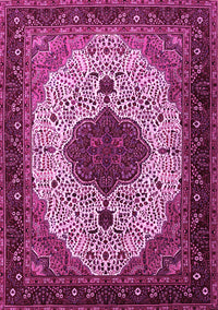 Medallion Pink Traditional Rug, tr1505pnk