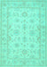 Oriental Turquoise Traditional Rug, tr1506turq