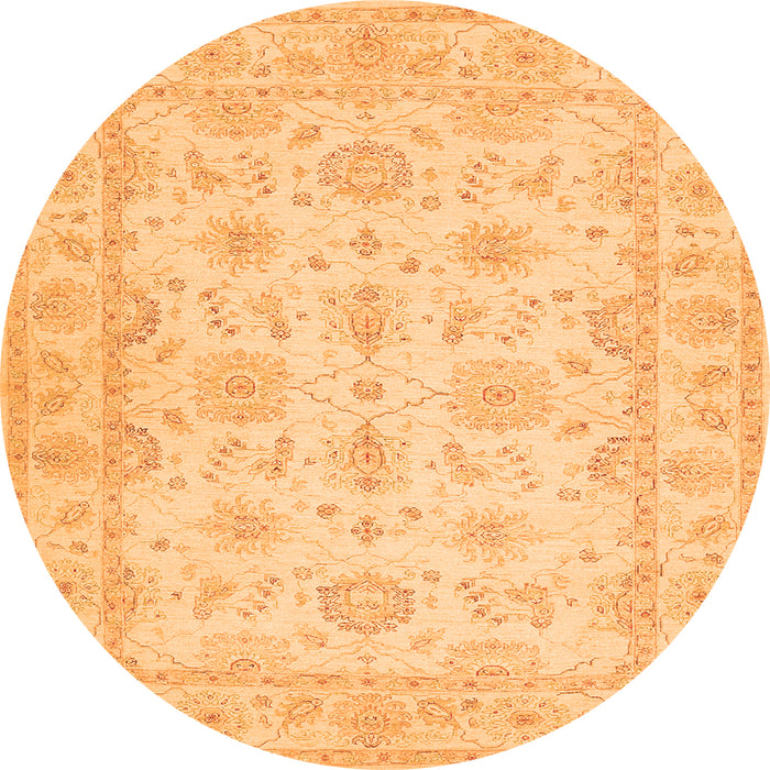 Machine Washable Oriental Orange Traditional Area Rugs, wshtr1506org