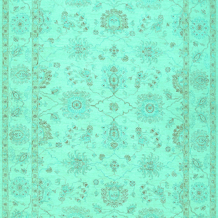 Machine Washable Oriental Turquoise Traditional Area Rugs, wshtr1506turq