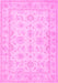 Oriental Pink Traditional Rug, tr1506pnk