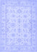 Machine Washable Oriental Blue Traditional Rug, wshtr1506blu