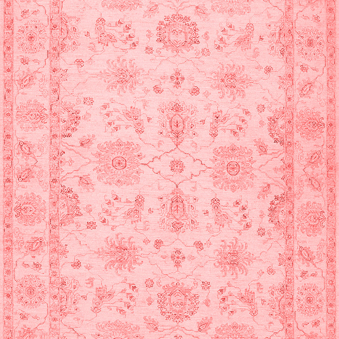 Machine Washable Oriental Red Traditional Rug, wshtr1506red