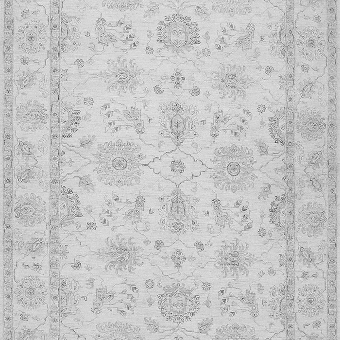 Serging Thickness of Machine Washable Oriental Gray Traditional Rug, wshtr1506gry