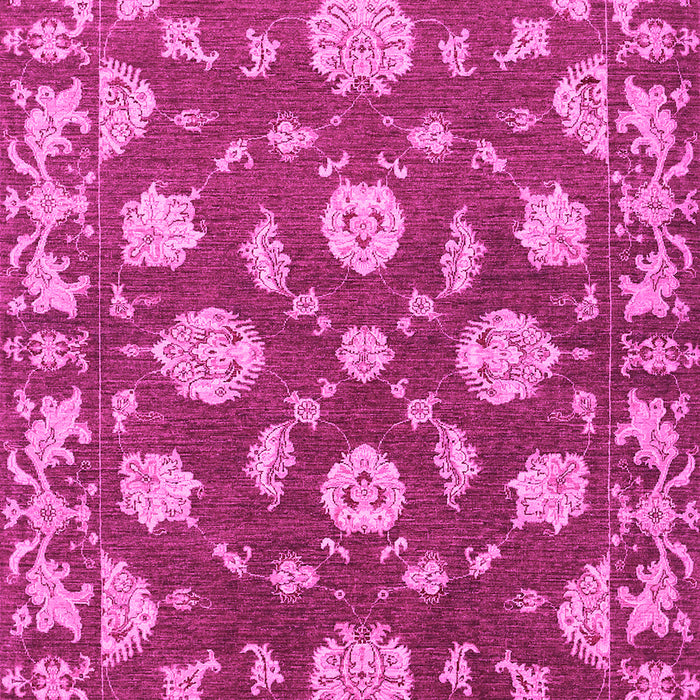 Machine Washable Persian Pink Traditional Rug, wshtr1507pnk