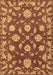 Machine Washable Persian Brown Traditional Rug, wshtr1507brn